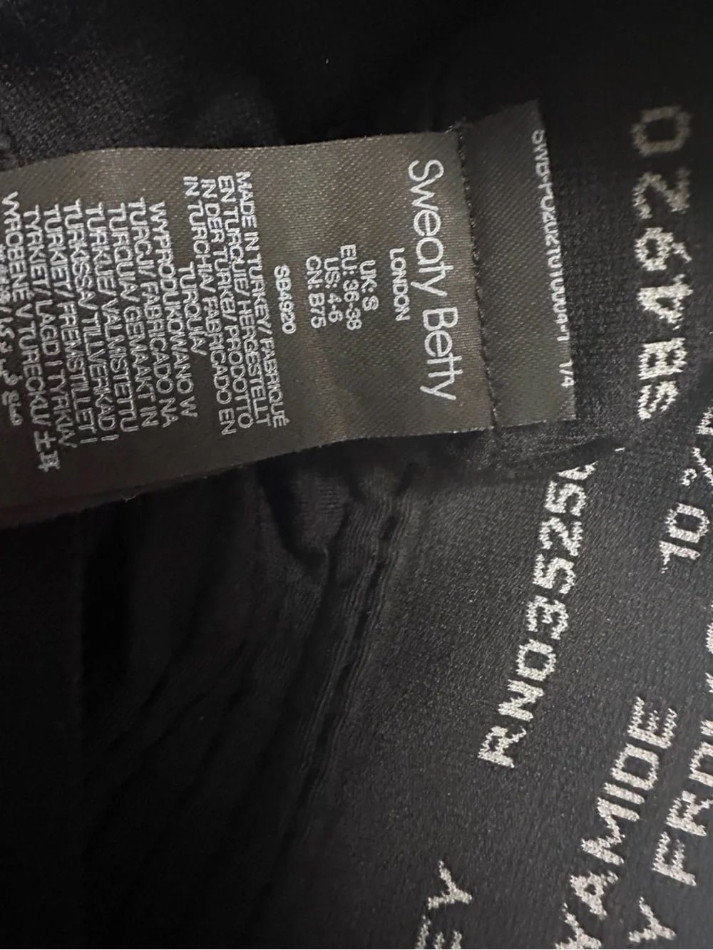 Sweaty Betty Black Seamless Racerback Sports Bra